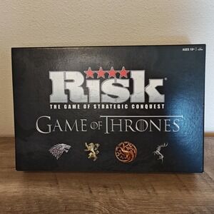 Risk Game of Thrones Board Game Adult Black 2-7 Players 2015 Open box USAopoly